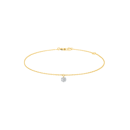 Bracelet 360° en or jaune et diamant - LA BRUNE ET LA BLONDE