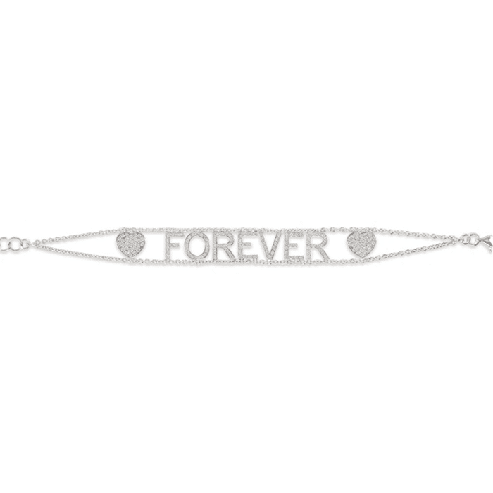 Bracelet “Forever ” en or blanc et diamants - MAISON PAILLARD