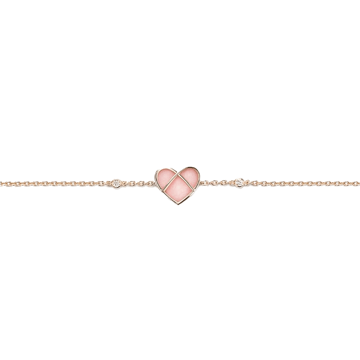 Bracelet “L’attrape-coeur” en or rose, opale et diamants - POIRAY