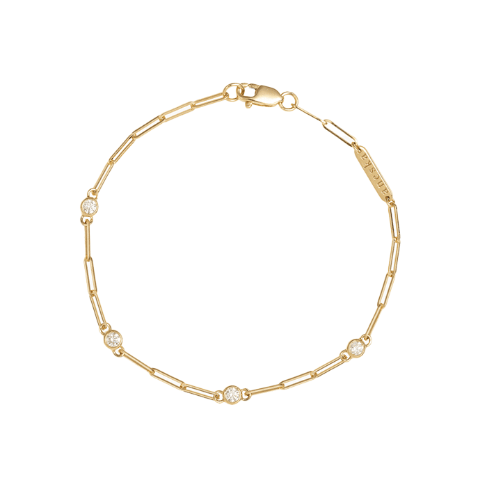 Bracelet “Héritage” en or jaune et diamants  - Aneska Paris