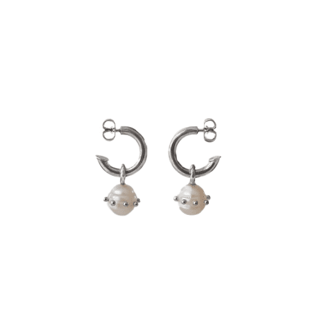Boucles d’oreilles “Gloria” en argent et perles de culture - CLEMENTINE DESPOCQ